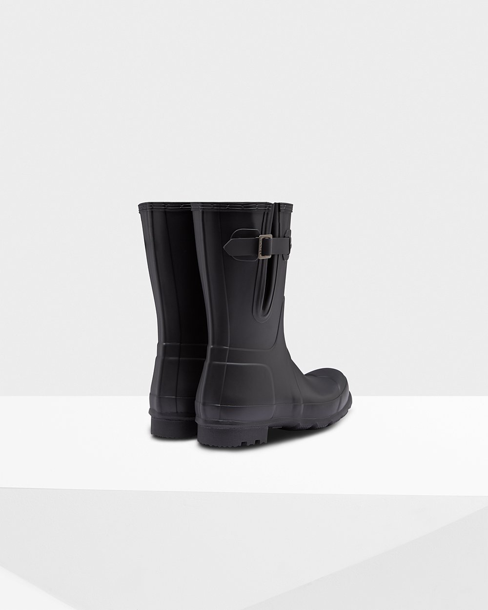 Hunter Kısa Yağmur Çizmesi Erkek Siyah - Original Side Adjustable - Türkiye SB4920178